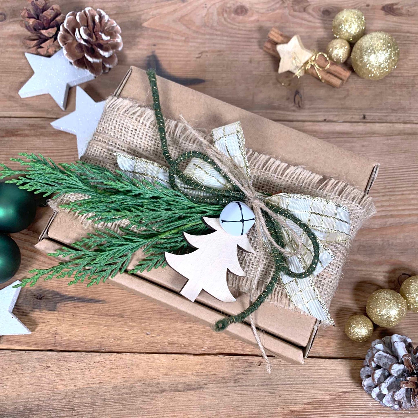 Confezione regalo Natale - 2 vasetti 250g Tiglio e Millefiori