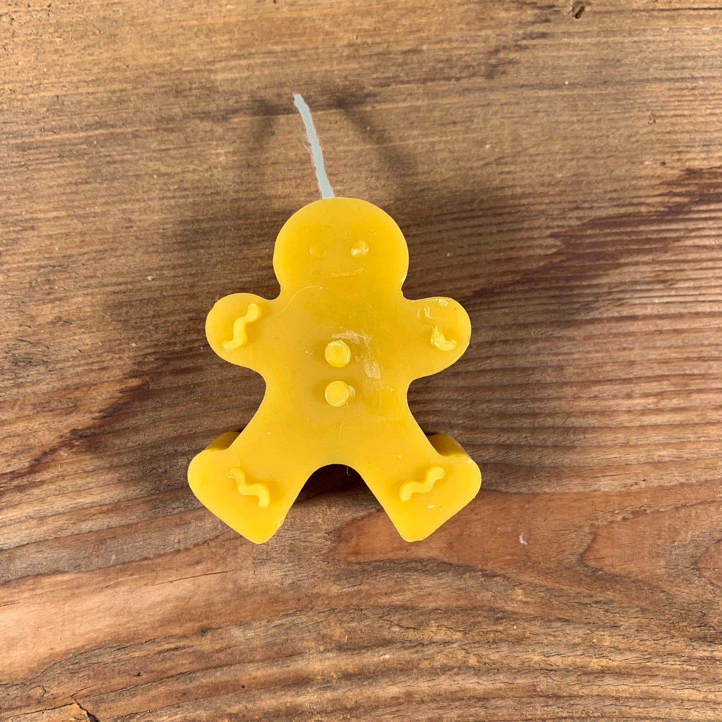 Candela cera d'api Omino pan di zenzero