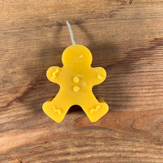 Candela cera d'api Omino pan di zenzero